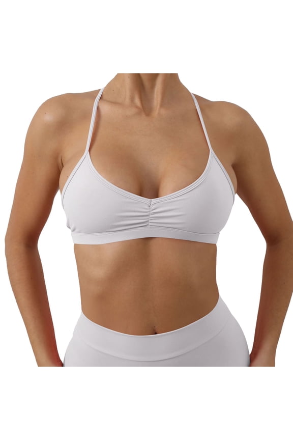 Womens Seamless Bras Detachable Strap Yoga Top Women's Tight Quick Drying Sports Yoga Bra Outdoor Running Beauty Back Fitness Bras T-Shirt Everyday Bra