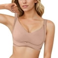 thumbnail image 1 of RMGVDSD Womens Seamless Bras Women's Large Size Comfortable Breathable Breast Collection Bras Smooth Bra Push Up Bralettes, 1 of 4