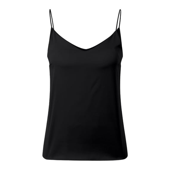 RMGVDSD Womens Tank Tops Casual Women V Neck Silk Satin Tank Tops With Built In Bra Sleeveless Versatile Layering Shirt Fashion Summer Camisole Fashion Tank Shirt