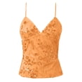 thumbnail image 1 of RMGVDSD Womens V Neck Tank Tops Tanks & Lightweight Summer Tops For And Casual Wear With Sheer Details And Sequins Spring Summer Fashion Blouses Shirts, 1 of 2