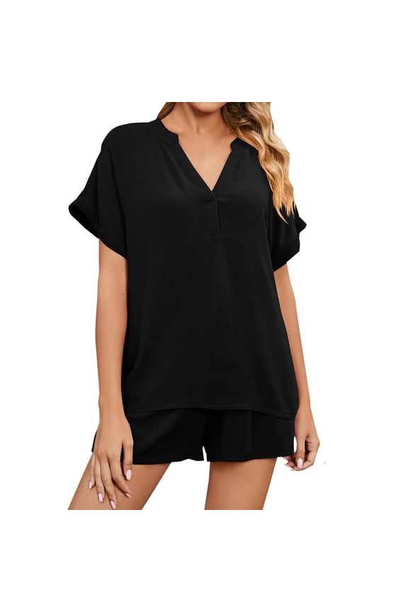 Workout Sets For Women Two Piece Outfits Short Sleeve T Shirt And Shorts Casual Sweatsuits Vacation Beach Sweatsuits