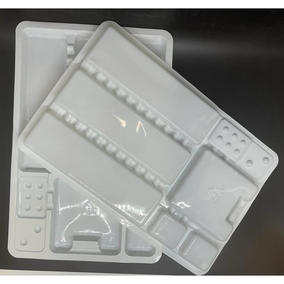 RMH3 Dental Divided Tray With Smooth Bottom 11-3/8" x 7.4" x 0.67" 100/Pk