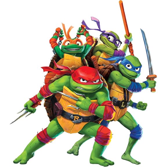 RMK5443TBM Teenage Mutant Ninja Turtles Mutant Mayhem Group Giant Peel & Stick Wall Decals