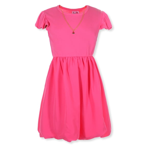 RMLA Girls' Watermelon Necklace Dress Color: hot pink Size: 4
