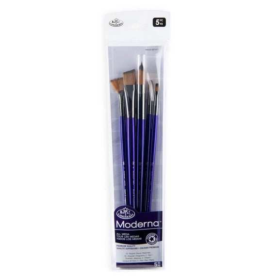 Royal & Langnickel Moderna™ 5pc All Media Variety Brush Set 477