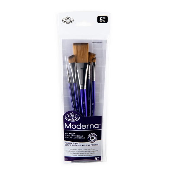 RMOD-SET771 | Moderna 5pc All Media Variety Brush Set 771