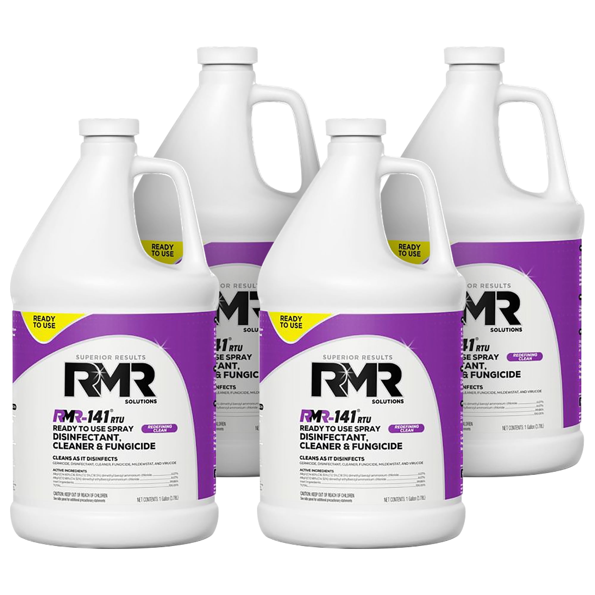RMR-141 Disinfectant Spray Cleaner, Kill Mold, Bacteria, & Viruses, 1 Gallon, 4 Pack