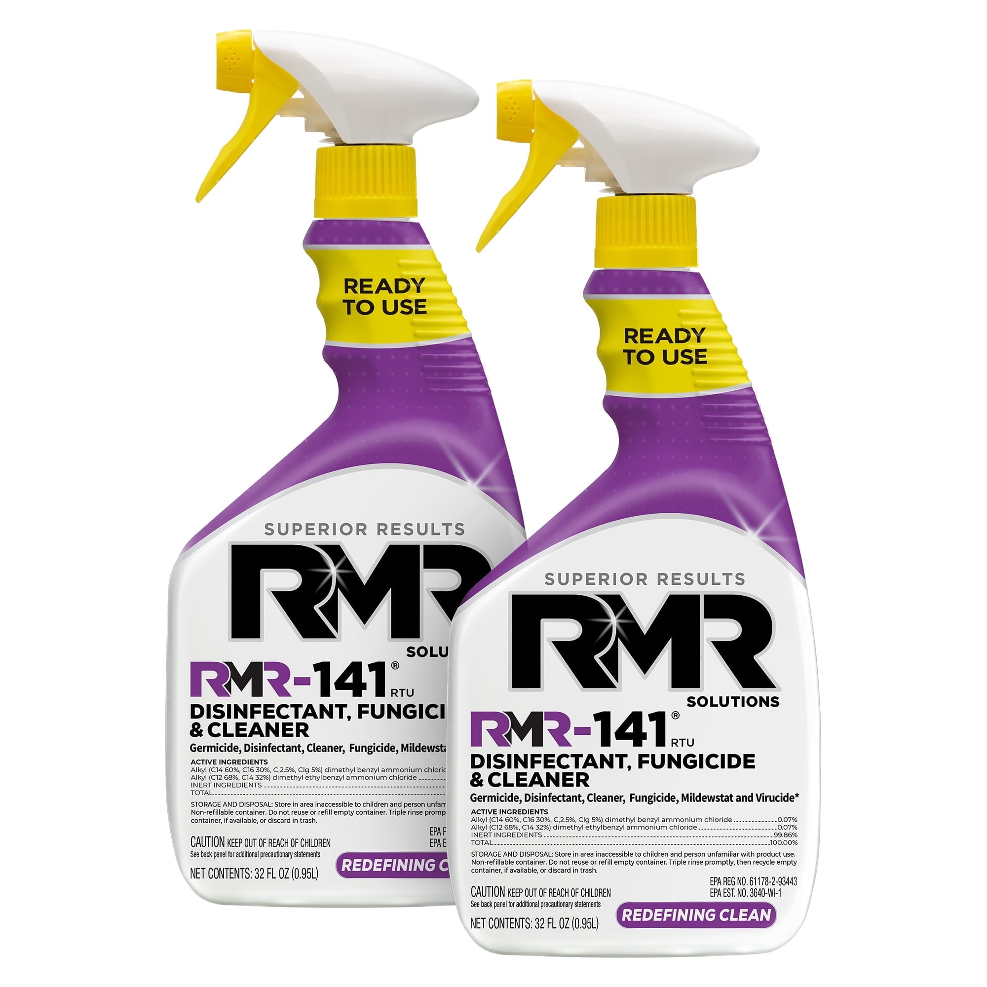 RMR-141 Disinfectant Spray Cleaner, Kill Mold, Bacteria, & Viruses, 32 Fl Oz, 2 Pack