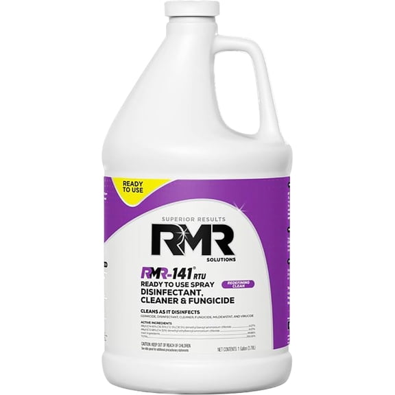RMR-141 EPA Registered Mold and Mildew Killer, Eliminates Odors, Removes Mold, Mildew, Bacteria, and Viruses, 1 Gallon Bottle