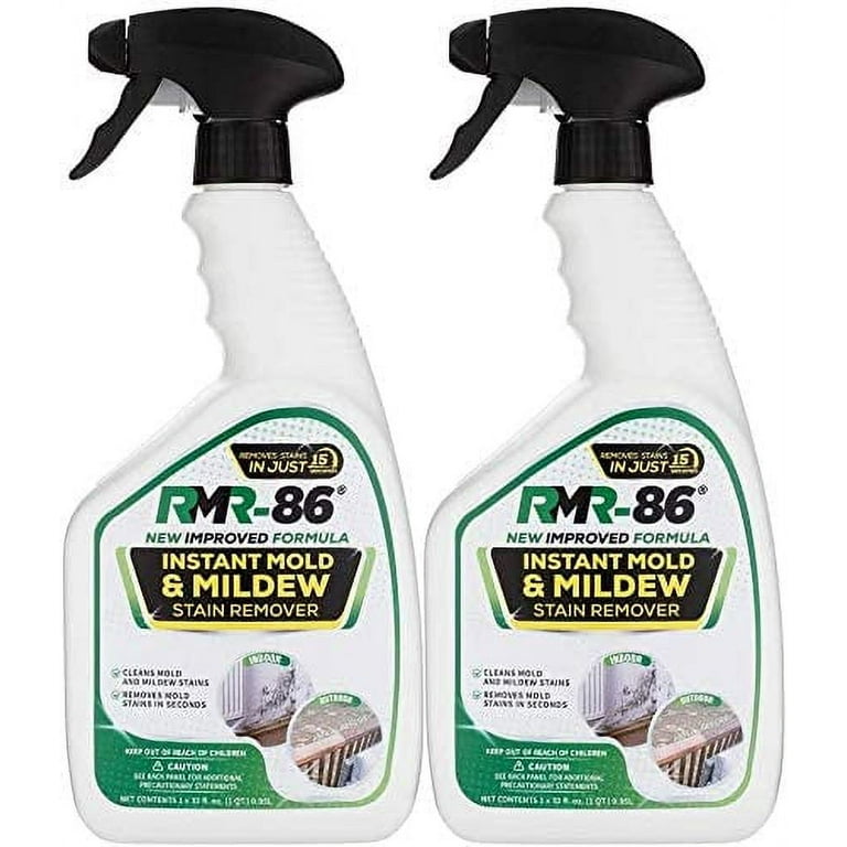 Rmr-86 Instant Mold and Mildew Stain Remover Spray - Scrub Free Formula, Bathroom Floor and Shower Cleaner, 2 - 32 fl oz Bottles