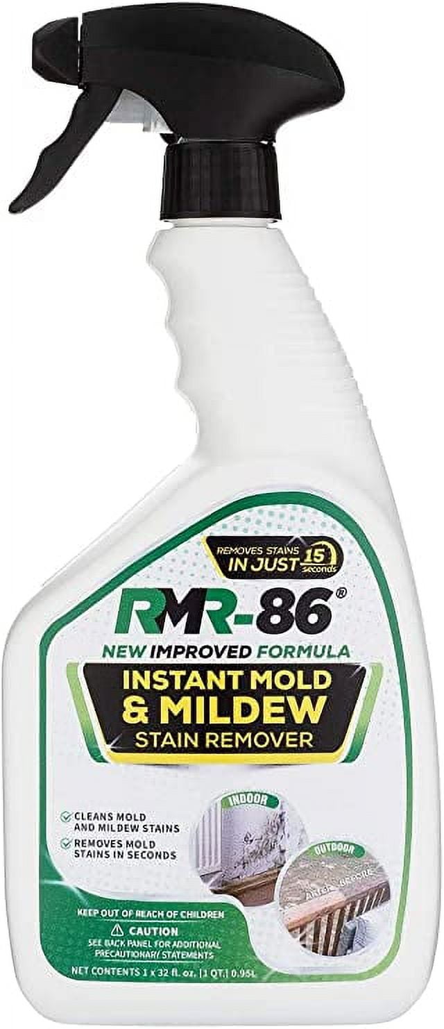 RMR-86 Instant Mold and Mildew Stain Remover Spray - Scrub Free Formula, Bathroom Floor and Shower Cleaner, 32 fl oz