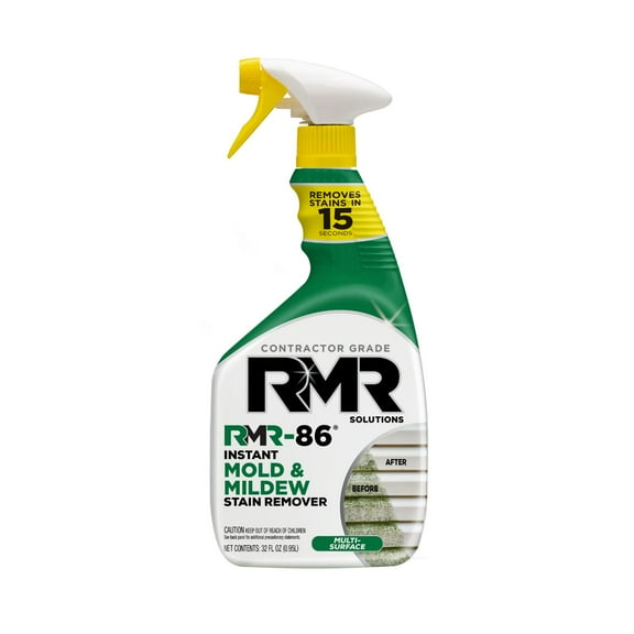 Mold & Mildew Stain Remover by RMR-86, 32 fl oz – Contractor Grade Instant Cleaner for Bathroom, Shower, Tile & Grout