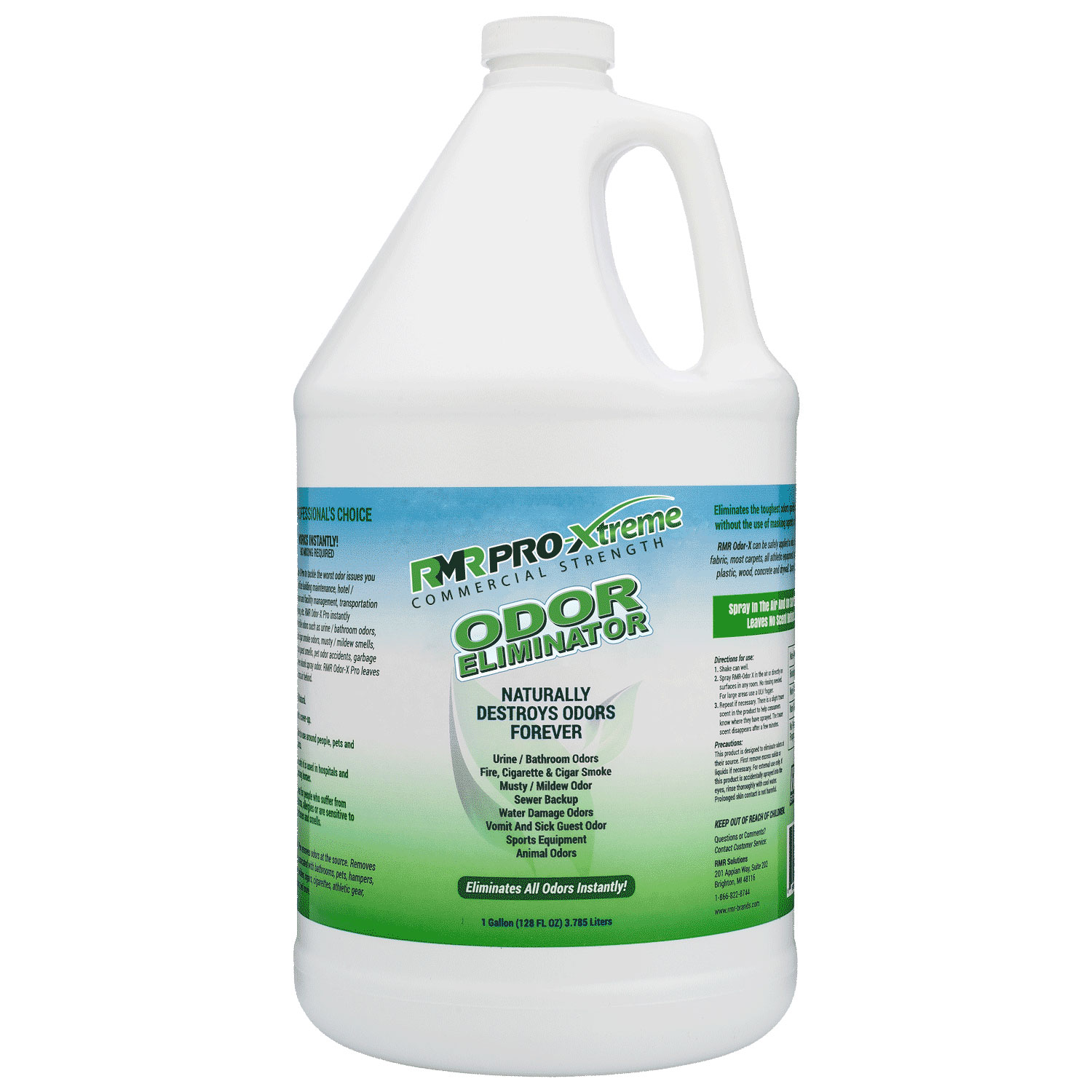 RMR Pro-Xtreme Odor Eliminator, Organic Deodorizer, Unscented, 1 Gallon ...
