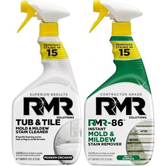 RMR Xtreme Clean Bundle, Treat Mold & Mildew Stains, 2-32 Oz. Bottles 1-8632oz & 1-TT32oz