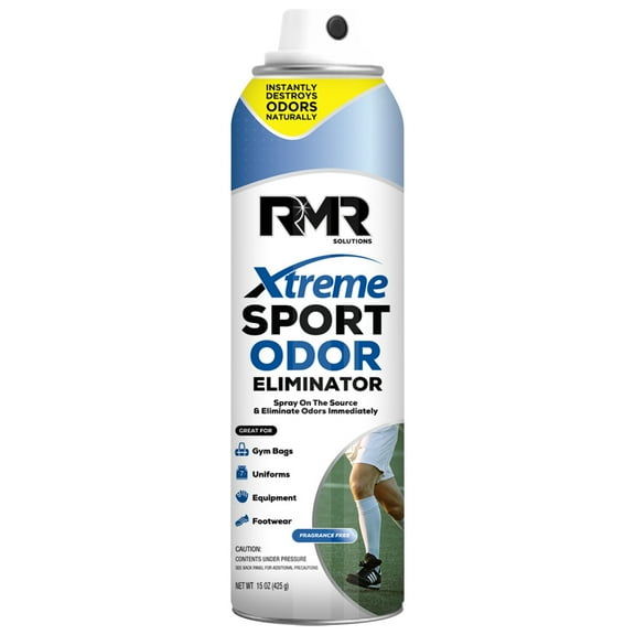 RMR Xtreme Sport Odor Eliminator Spray - Heavy-Duty Equipment, Uniform, Gym, and Shoe Deodorizer, 15 Ounces, Fragrance-Free