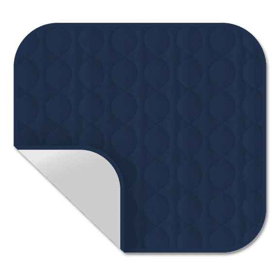 RMS Absorbent Washable Reusable Incontinence Chair Seat Protector Pad 21 in.X22 in.(Blue) Wheelchair Cushion