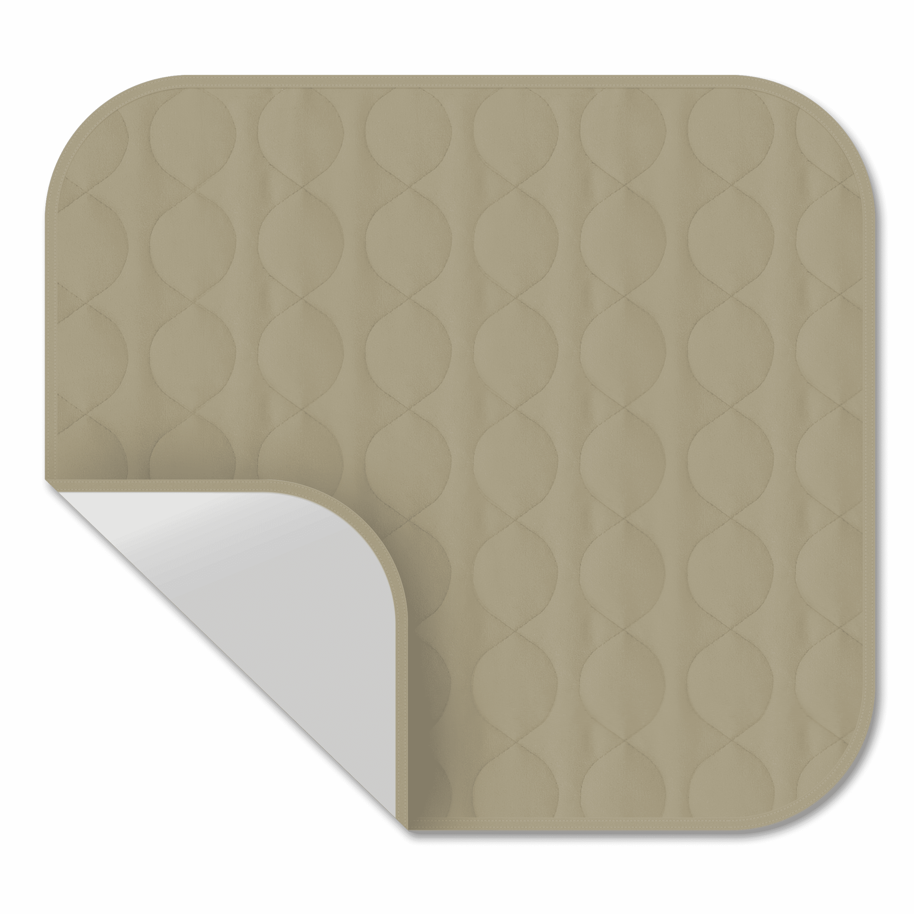 RMS Absorbent Washable Reusable Incontinence Chair Seat Protector Pad 21 in.X22 in.(Tan) Wheelchair Cushion