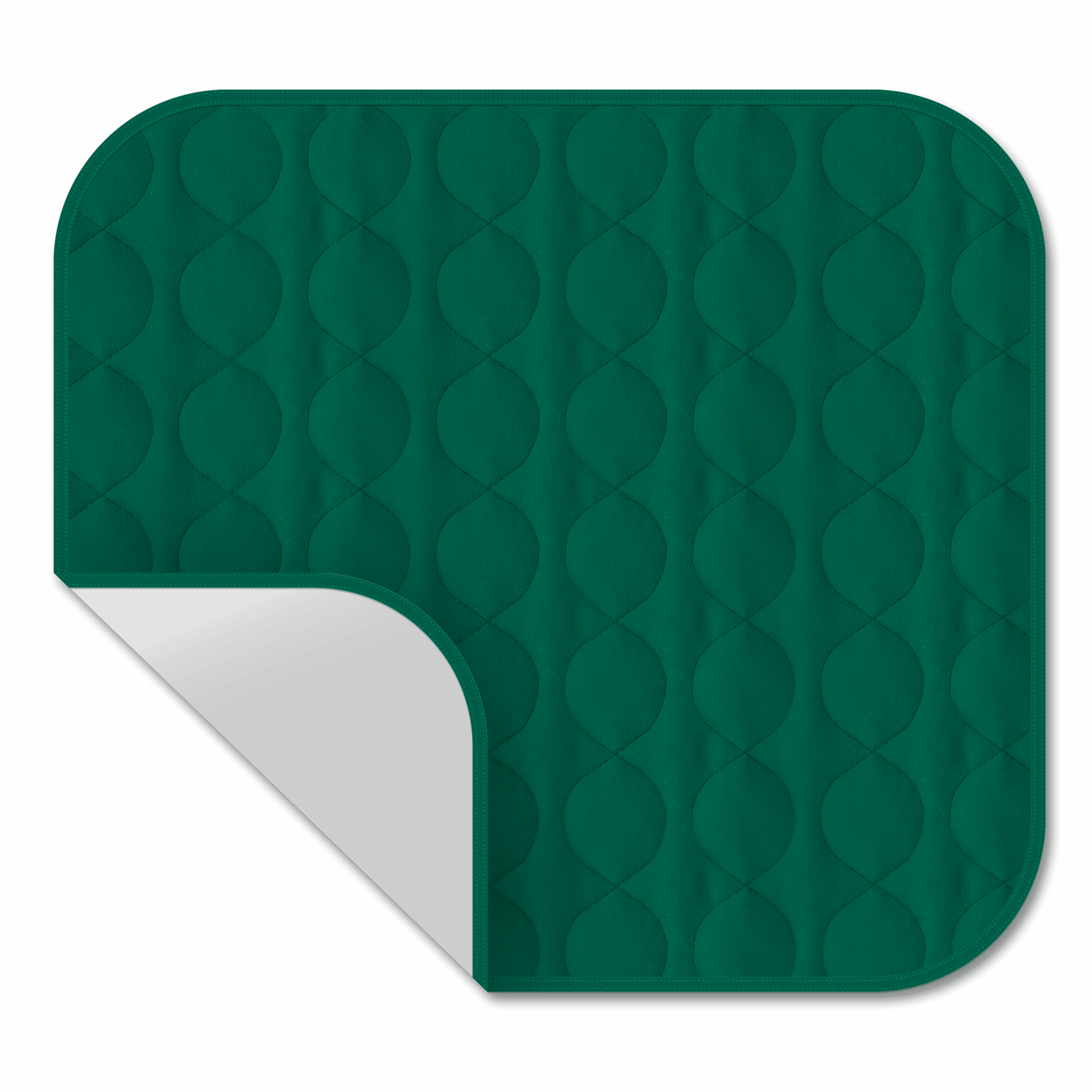 RMS Absorbent Washable Reusable Incontinence Chair Seat Protector Pads 21 in.X22 in. (Green)