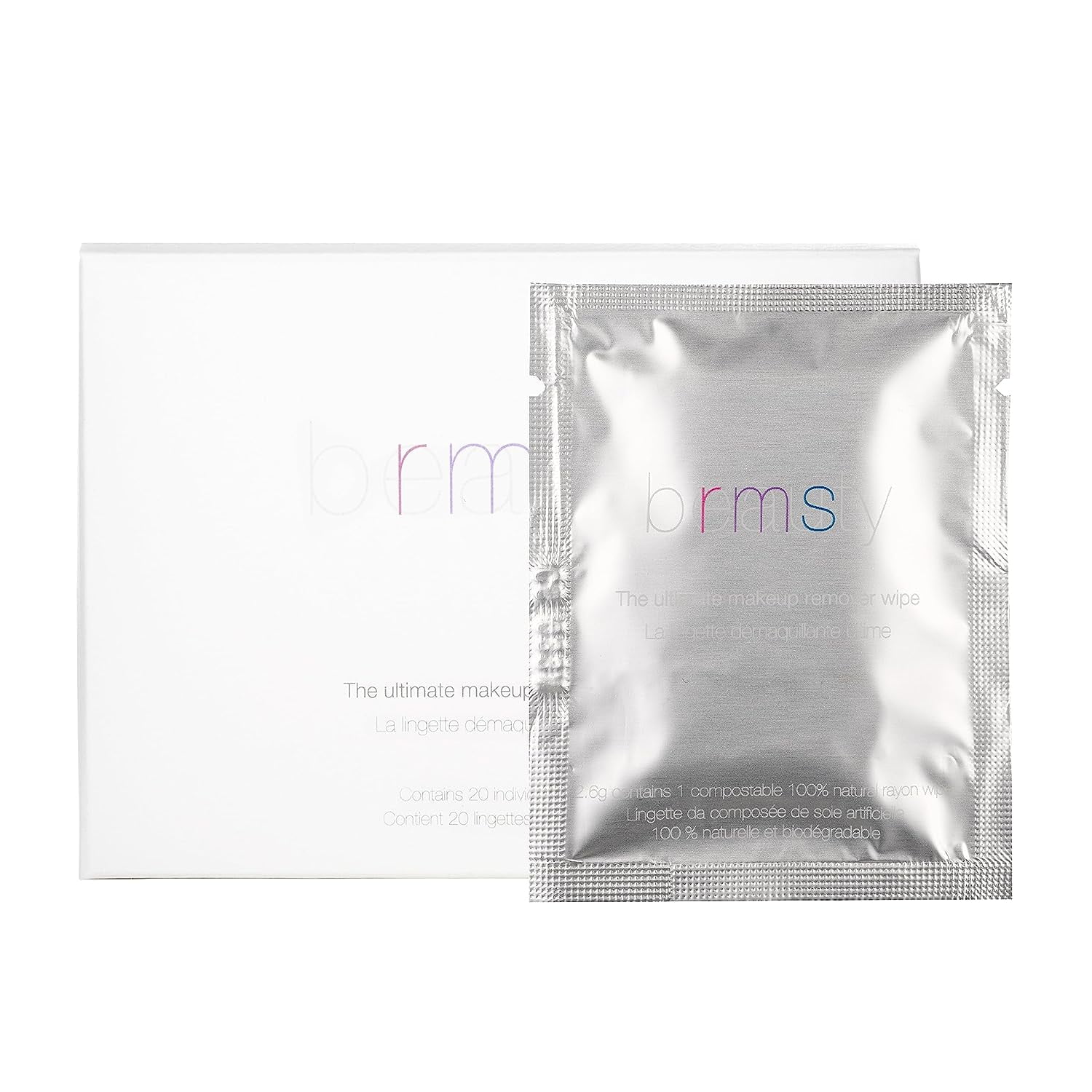 RMS Beauty RCC4 Ultimate Makeup Remover Wipe 20 Co"Un"t (Pack of 3)