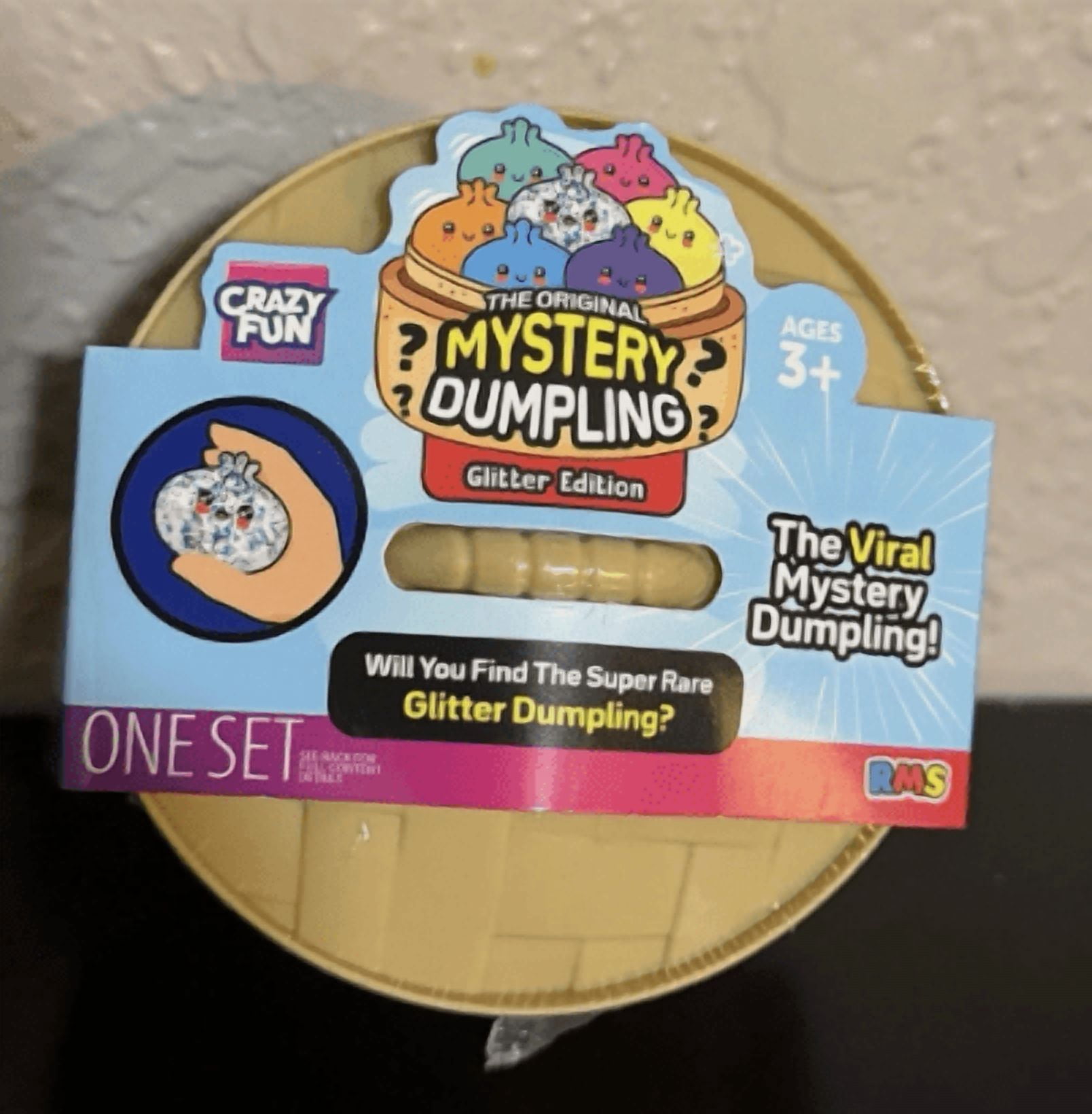 RMS Crazy Fun Dumpling Glitter Edition Squishy Stress Ball Set,  (1 Piece)