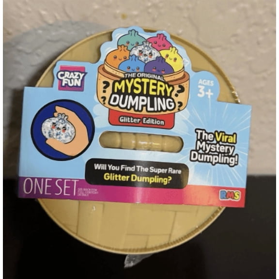 RMS Crazy Fun Dumpling Glitter Edition Squishy Stress Ball Set, (1 Piece)