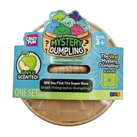 RMS Crazy Fun Original Mystery Dumpling Green Holographic Edition Apple Scented, 1 Set