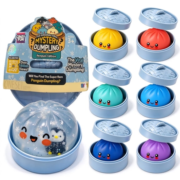 RMS Crazy Fun Original Mystery Dumpling Penguin Edition, 1 Set, Random Surprises,Desktop Decorations