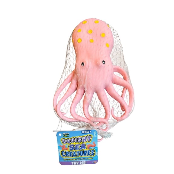 RMS Crazy Fun Pink Octopus - Squeezy Sea Creature- Sensory Stress Relieving Figure