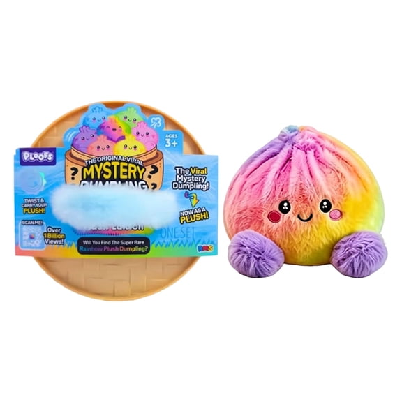 RMS Crazy Fun Plush The Viral Mystery Dumpling, Mystery Blind Pack Fluffy Plush Toy, Novelty Stuffed Dumpling Gift for Children