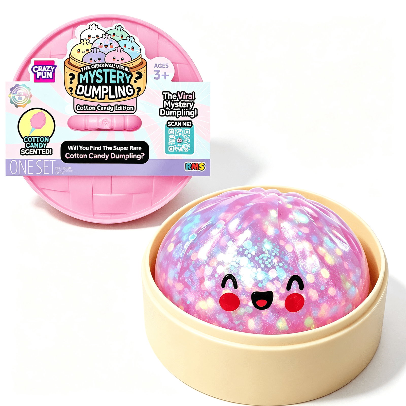 RMS Crazy Fun The Original Mystery Dumpling Toys,Catton Candy Edition,A ...