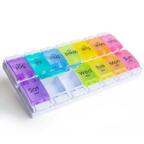 RMS Daily and Weekly Pill Organizer and Medicine Reminder
