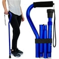 thumbnail image 1 of RMS Folding Cane with Offset Foam Handle and Carrying Pouch, 1 of 7
