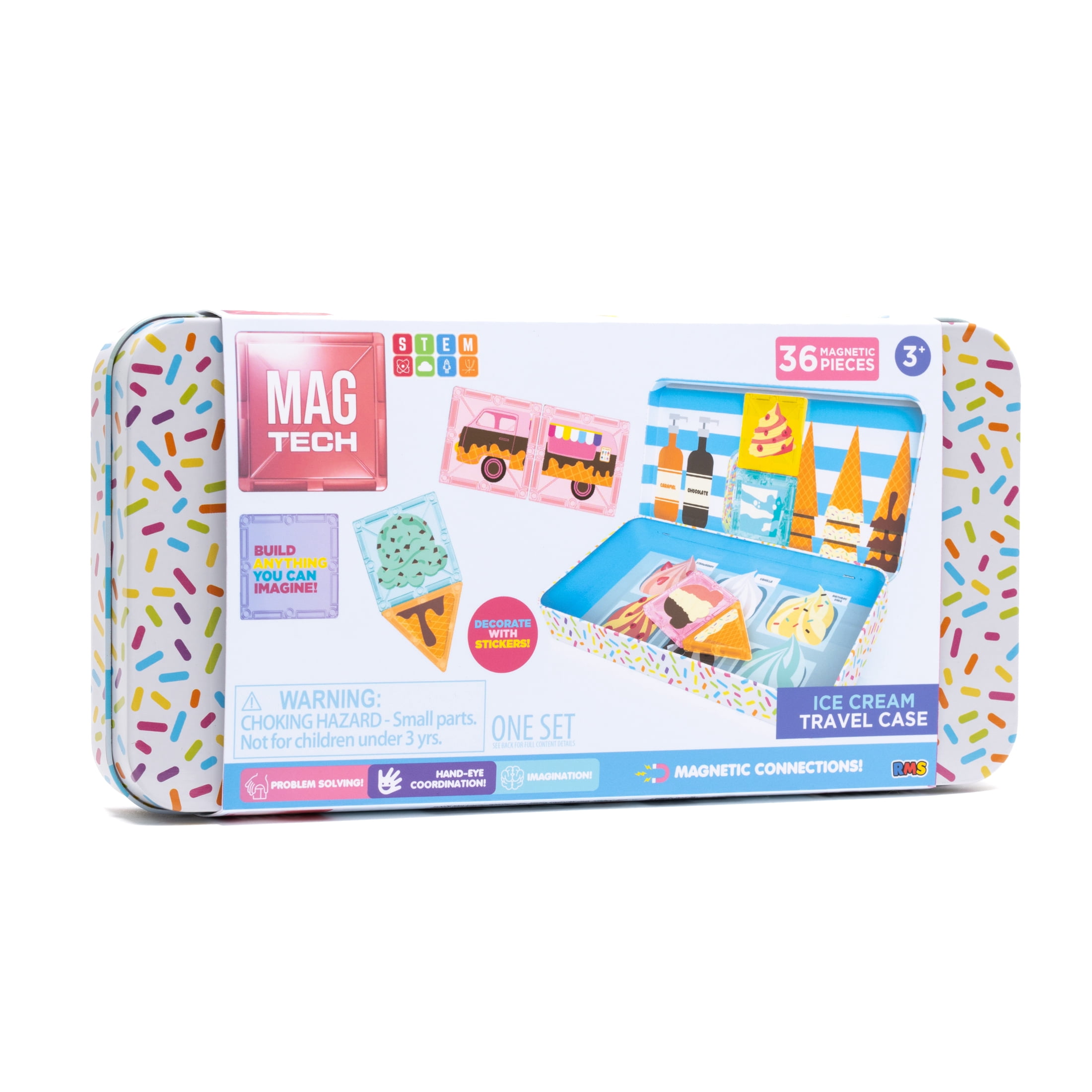 RMS Magnetic Travel Tins - Ice Cream Set for Kids Activities