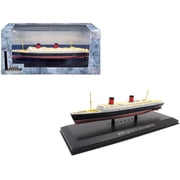 Motorcity Classics RMS Queen Elizabeth Legendary Cruise Ships, 11250 Scale, White, Black, and Red