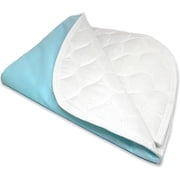 RMS Reusable & Washable Absorbent Waterproof Bed Pad Incontinence Protection, Blue, 34 x 72
