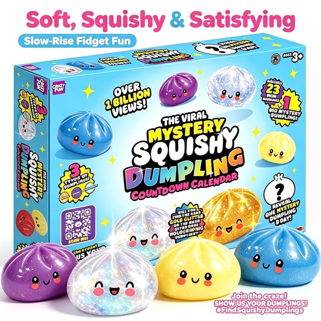 Compact Calander Designs RMS The Original Mystery Dumpling Christmas Countdown Calendar Daily ...