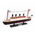 thumbnail image 1 of RMS Titanic 14" - Wooden Titanic Model Ship - Titanic Toy For Children - Titanic Gifts And Memorablia - Small Titanic Ship Replica - RMS Titanic Cru, 1 of 2