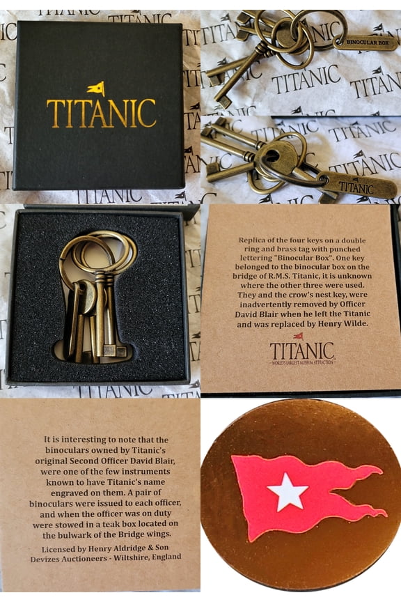 RMS Titanic Replica Boxed Binocular Keys