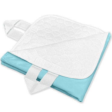 RMS Ultra Soft 4-Layer Washable and Reusable Incontinence Bed Pads, 34"X36" with Four Handles