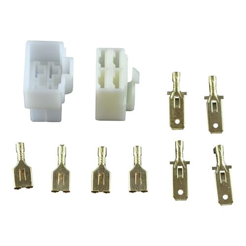 Rmstator Universal 4-Pin Connectors Kit (4/Pack) for Atv Utv Motorcycle Snowmobile Pwc