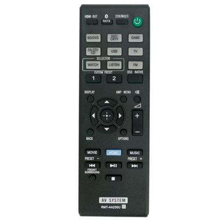 RMT-AA230U Replace Remote for Sony STR-DN1070 STRDN1070 Home Theatre AV Receiver