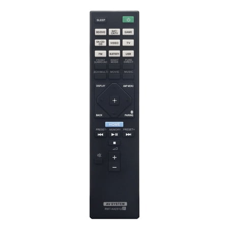 RMT-AA231U Replace Remote Control for Sony Home Theater AV Receiver STR-DH770