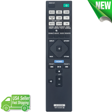 RMT-AA320U Replace Remote Control for Sony Multi Channel AV Receiver STR-DN1080
