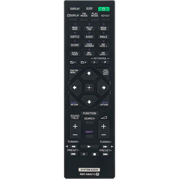 RMT-AM421U Compatible with Stereo System MHC-V73D MHS-V72D MHC-V83D Infrared Replacement Remote Control