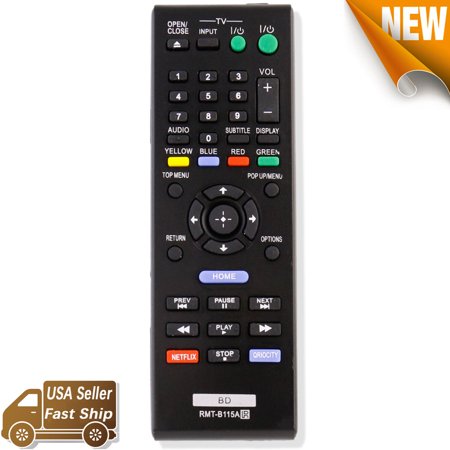 RMT-B115A Replace for Sony Bluray Remote Control DVD Player BDP-S480 BDP-S580