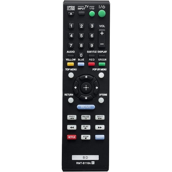 RMT-B116A Replacement Remote Control Commander fit for Blu-ray Player BDP-BX58 BDP-BX38 BDP-S280 BDP-S310