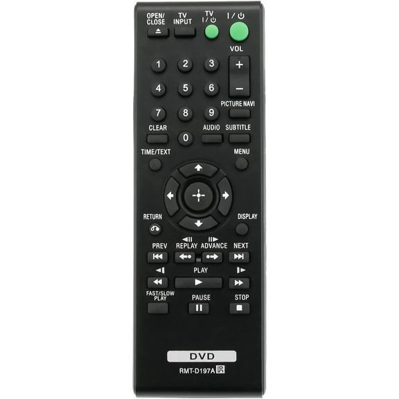 RMT-D197A Replacement Remote Control Compatible with DVD Player DVP-SR510H DVP-SR210P DVP-SR510 Infrared