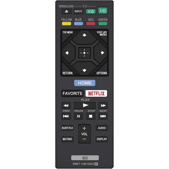 RMT-VB100U Replacement Remote Control Commander fit for Blu-ray Player BDP-BX350 BDP-BX550 BDP-BX650