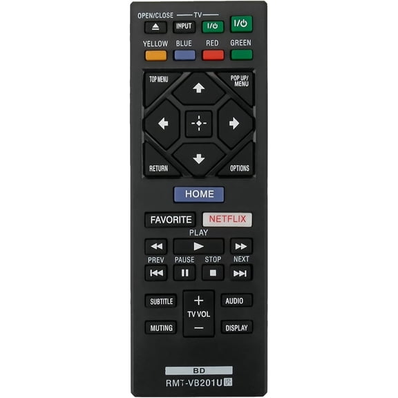 RMT-VB201U Replacement Remote Control Commander fit for Blu-ray Player BDP-BX370 BDP-S1700 BDP-S3700