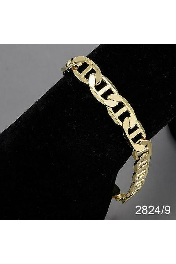 , Mariner Link Bracelet, Gold-Plated and Sterling Silver, 8 Inches
